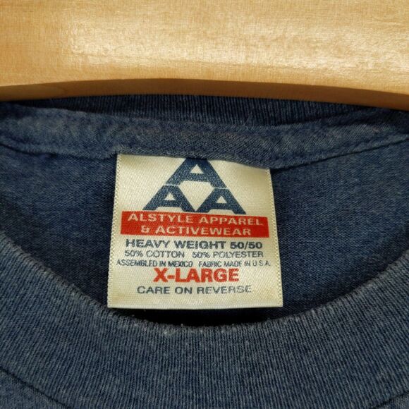 Alstyle Apparel Dixie Stampede Embroidered T-Shirt Mens XL Blue Polycotton - Picture 10 of 13